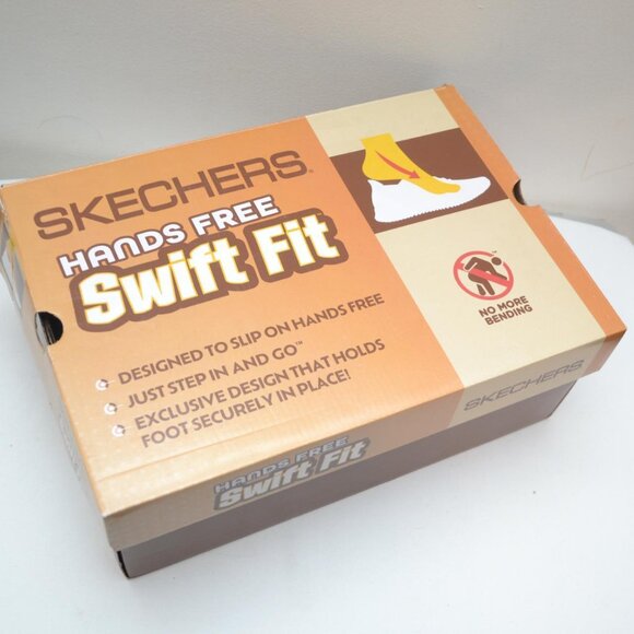 Skechers Men's Hands Free Swift Fit Canvas Sneaker Size 10 BNIB - Picture 2 of 8